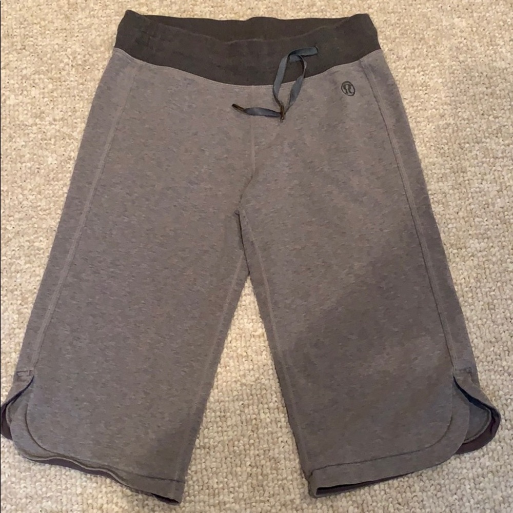 Lululemon Comfortable Gray Knee Length Shorts